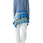 Guest in Residence Pebble Stripe Shrunken Crew - Vermillion