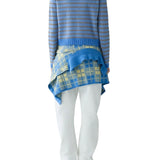 Guest in Residence Pebble Stripe Shrunken Crew - Vermillion