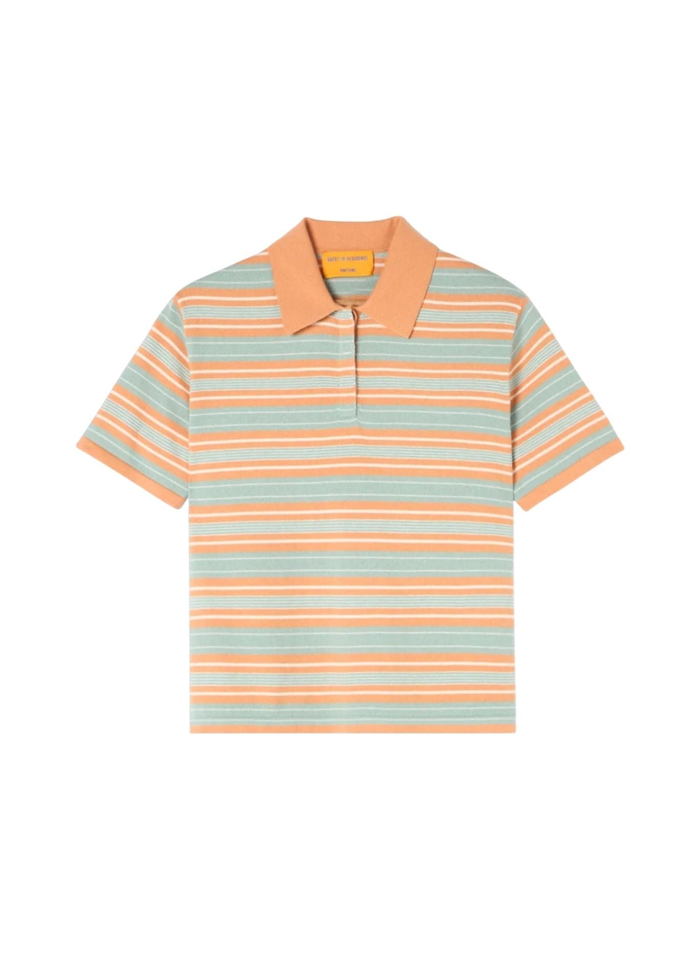 Guest in Residence Short Sleeve Stripe Rugby - Vermillion