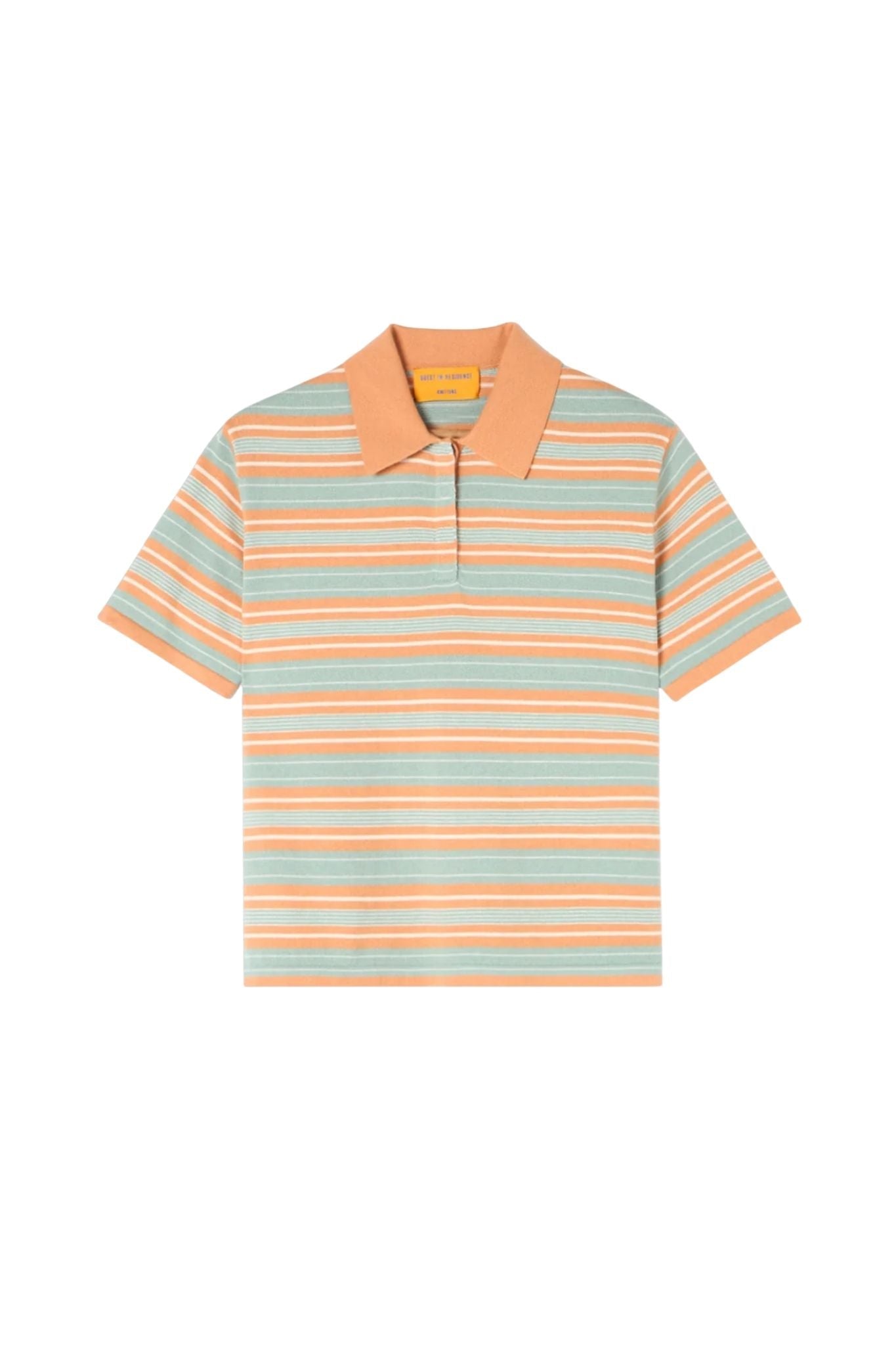 Guest in Residence Short Sleeve Stripe Rugby - Vermillion