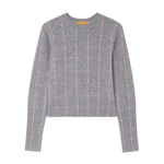 Guest in Residence Shrunken Checker Crew - Vermillion