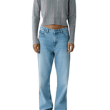 Guest in Residence Shrunken Checker Crew - Vermillion