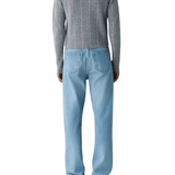 Guest in Residence Shrunken Checker Crew - Vermillion