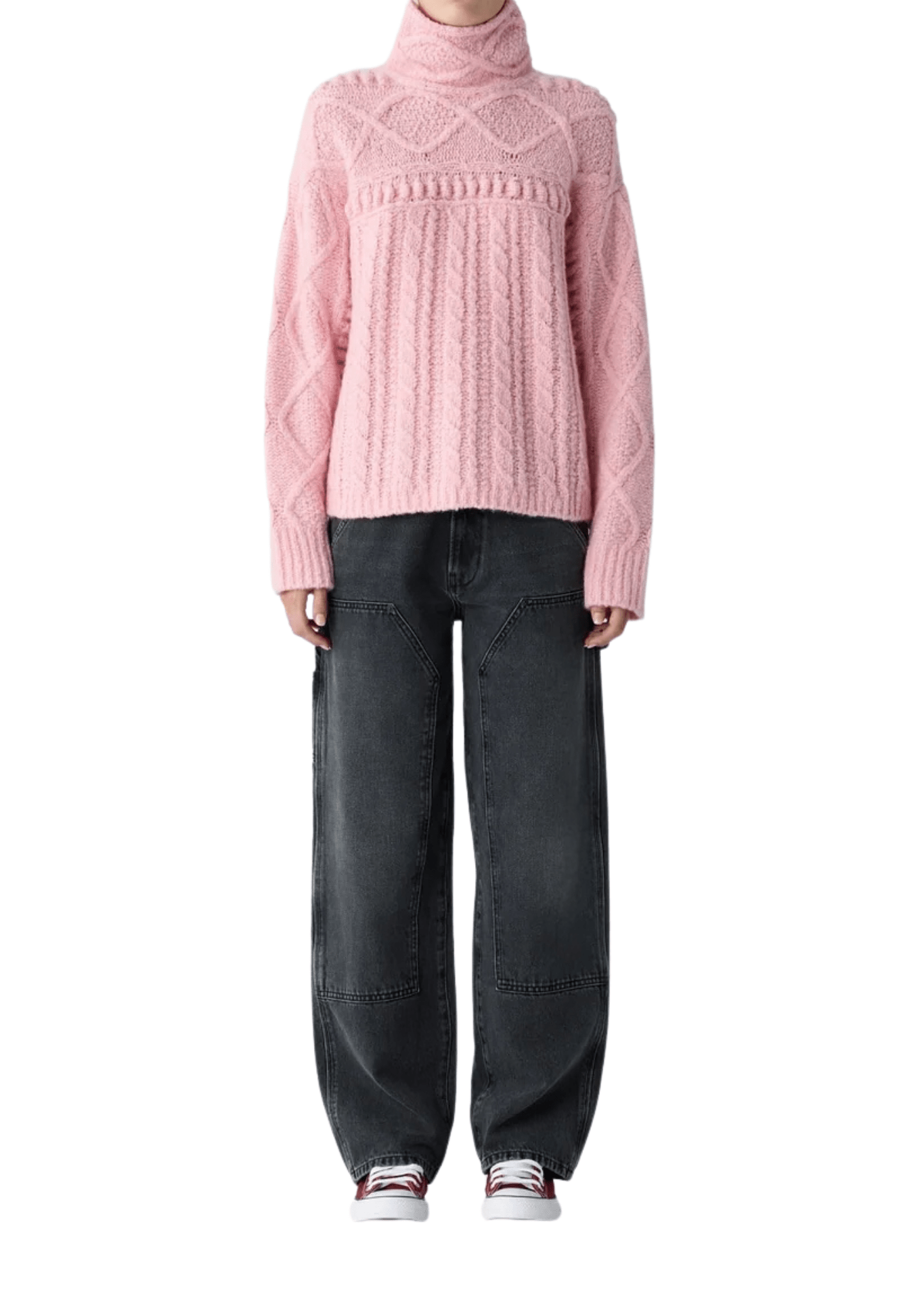 Guest in Residence Super Cloud Turtleneck - Vermillion