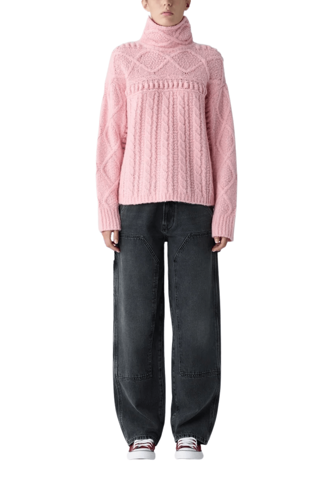 Guest in Residence Super Cloud Turtleneck - Vermillion