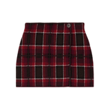Guest in Residence Tartan Mini Skirt - Vermillion