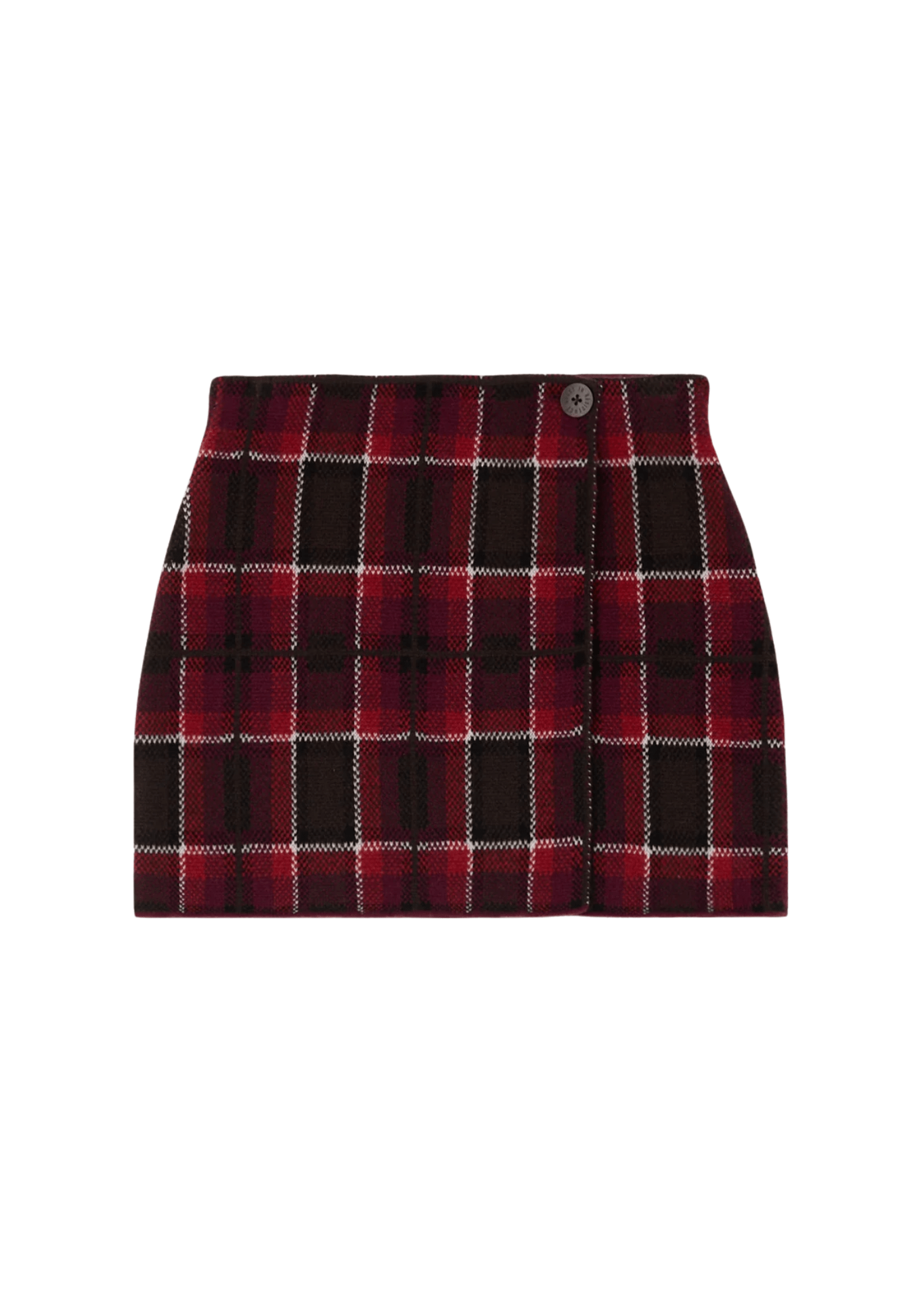 Guest in Residence Tartan Mini Skirt - Vermillion
