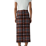 Guest in Residence Tartan Wrap Skirt - Vermillion