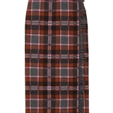 Guest in Residence Tartan Wrap Skirt - Vermillion