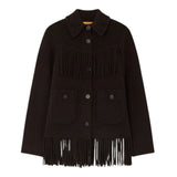 Guest in Residence Western Fringe Jacket - Vermillion