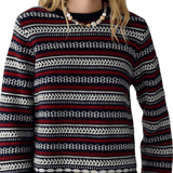 Guest in Residence Western Stripe Crew - Vermillion