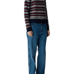 Guest in Residence Western Stripe Crew - Vermillion