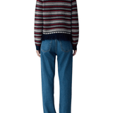 Guest in Residence Western Stripe Crew - Vermillion