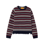 Guest in Residence Western Stripe Crew - Vermillion