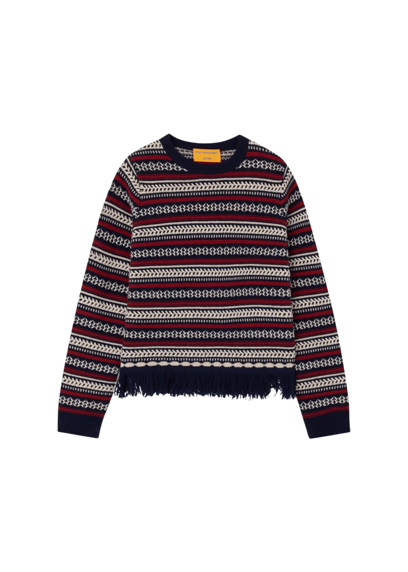 Guest in Residence Western Stripe Crew - Vermillion