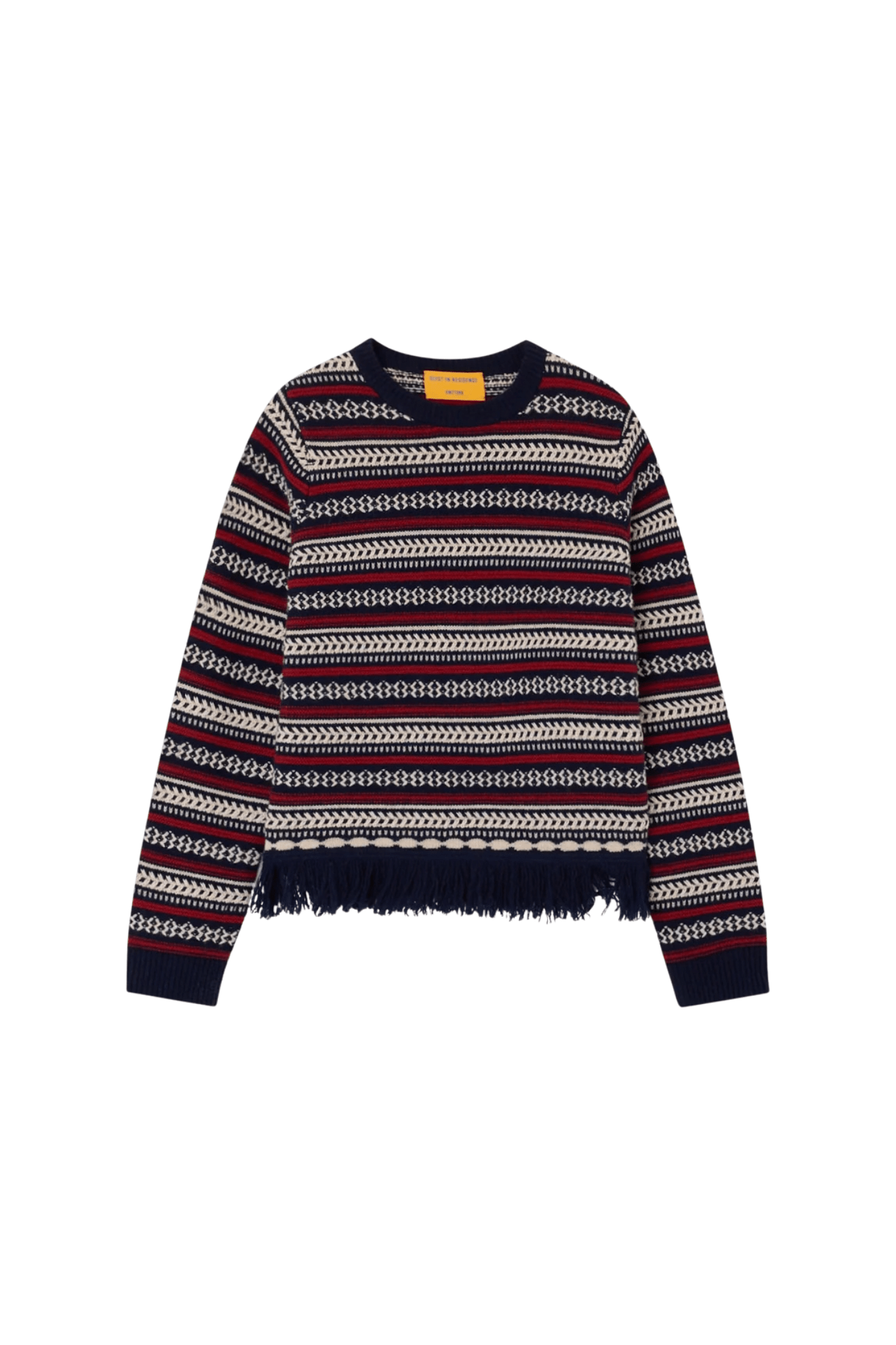 Guest in Residence Western Stripe Crew - Vermillion