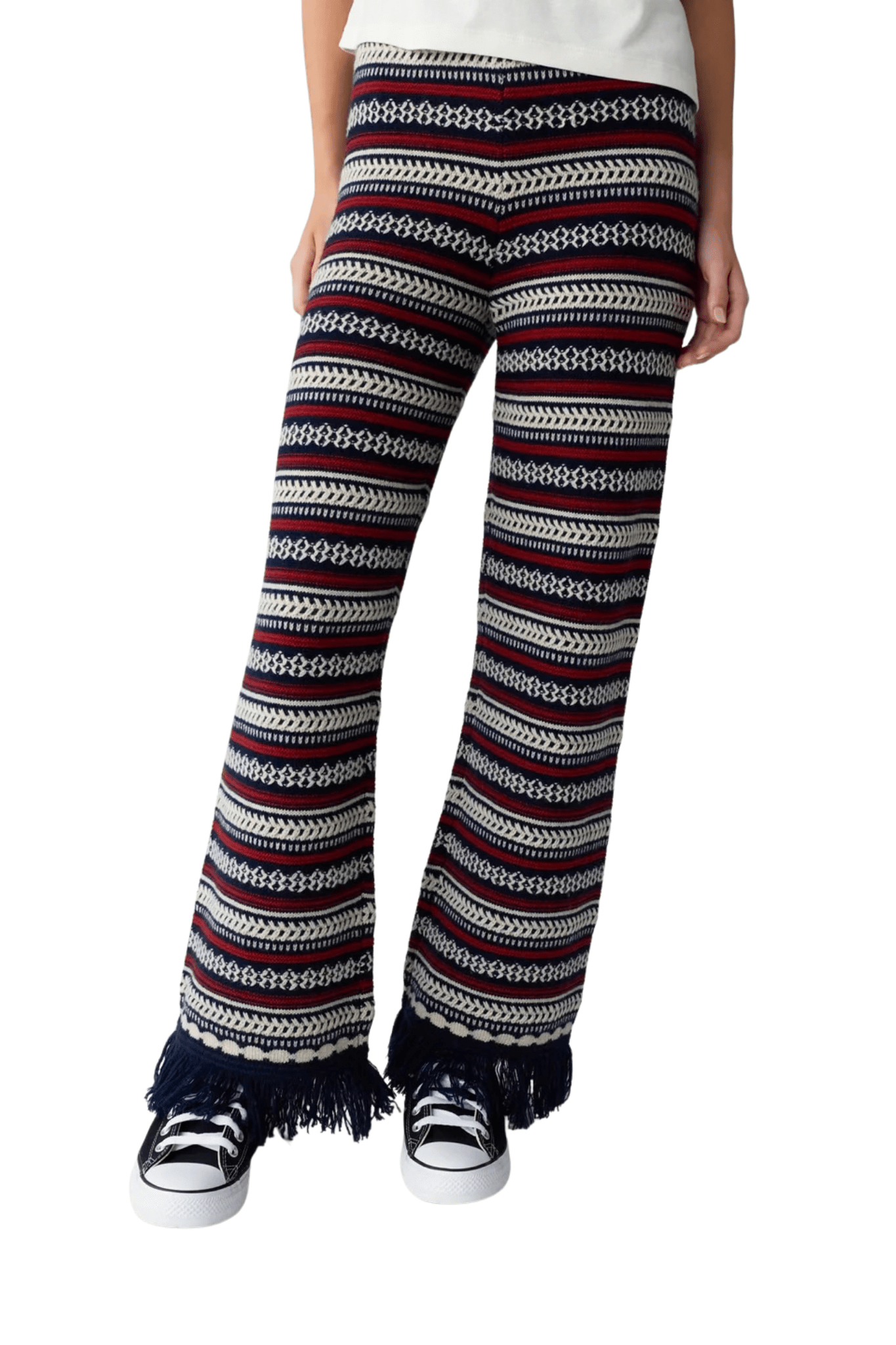 Guest in Residence Western Stripe Pant - Vermillion