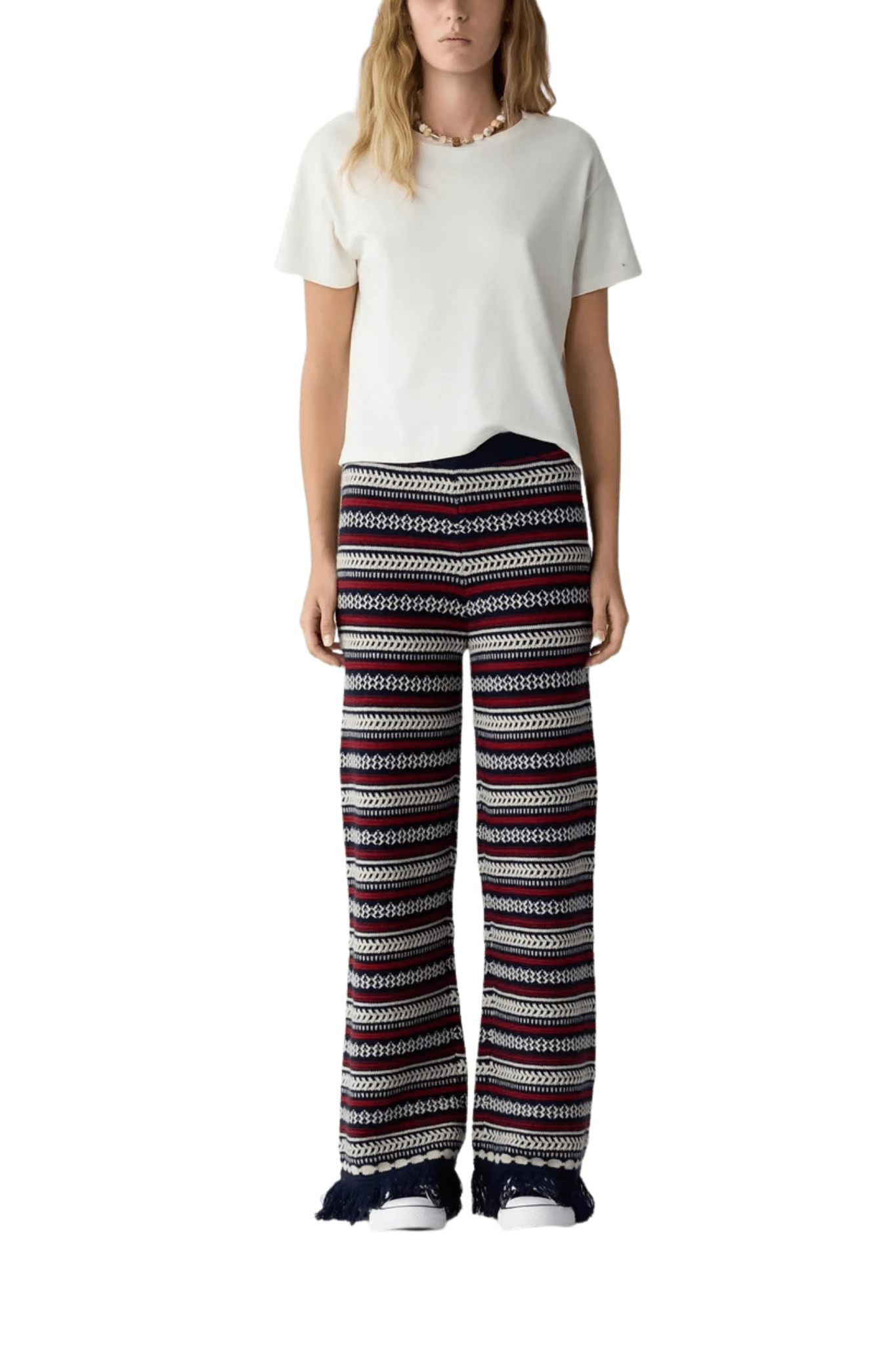 Guest in Residence Western Stripe Pant - Vermillion