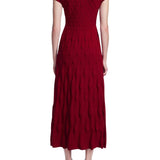 Lela Rose Pucker Dot Knit Dress