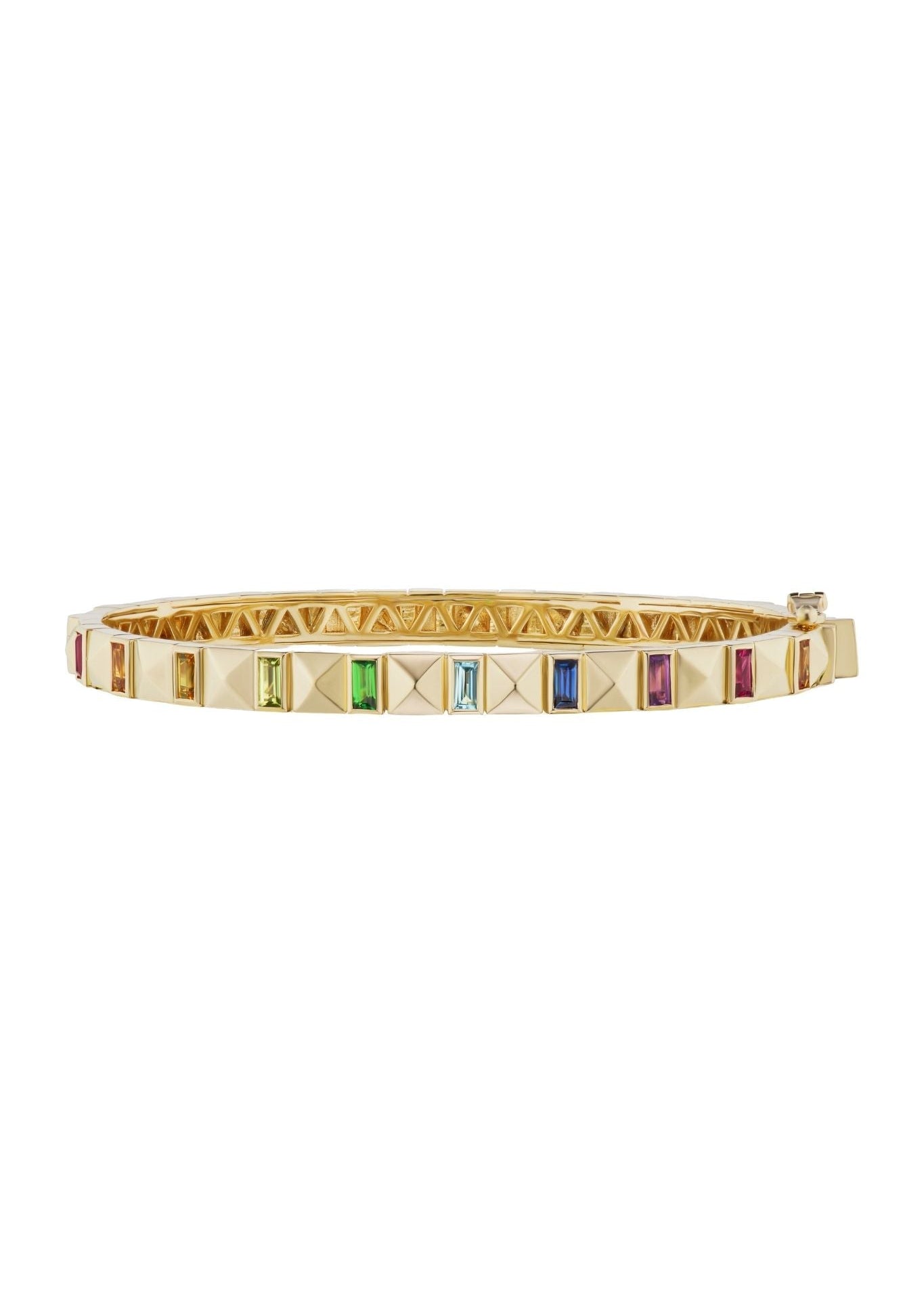 Harwell Godfrey Diamond Baguette Pyramid Band - Vermillion
