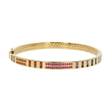 Harwell Godfrey Dot Dash Bangle - Vermillion