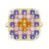 Harwell Godfrey Granny Square Bettina Ring - Vermillion