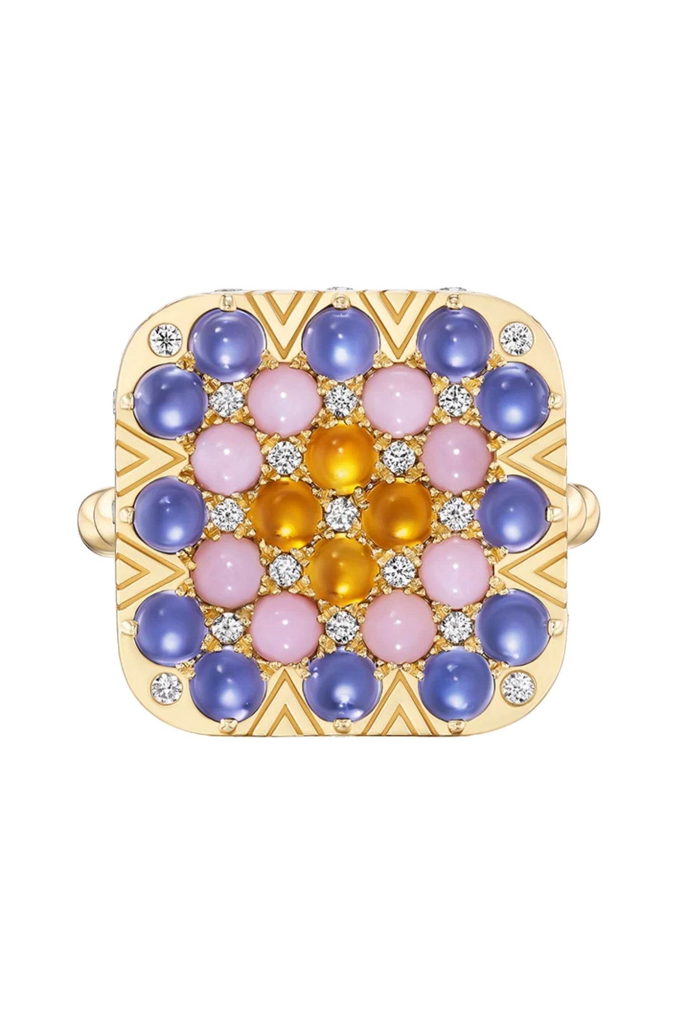 Harwell Godfrey Granny Square Bettina Ring - Vermillion