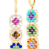 Harwell Godfrey Granny Square Lucille Earrings - Vermillion