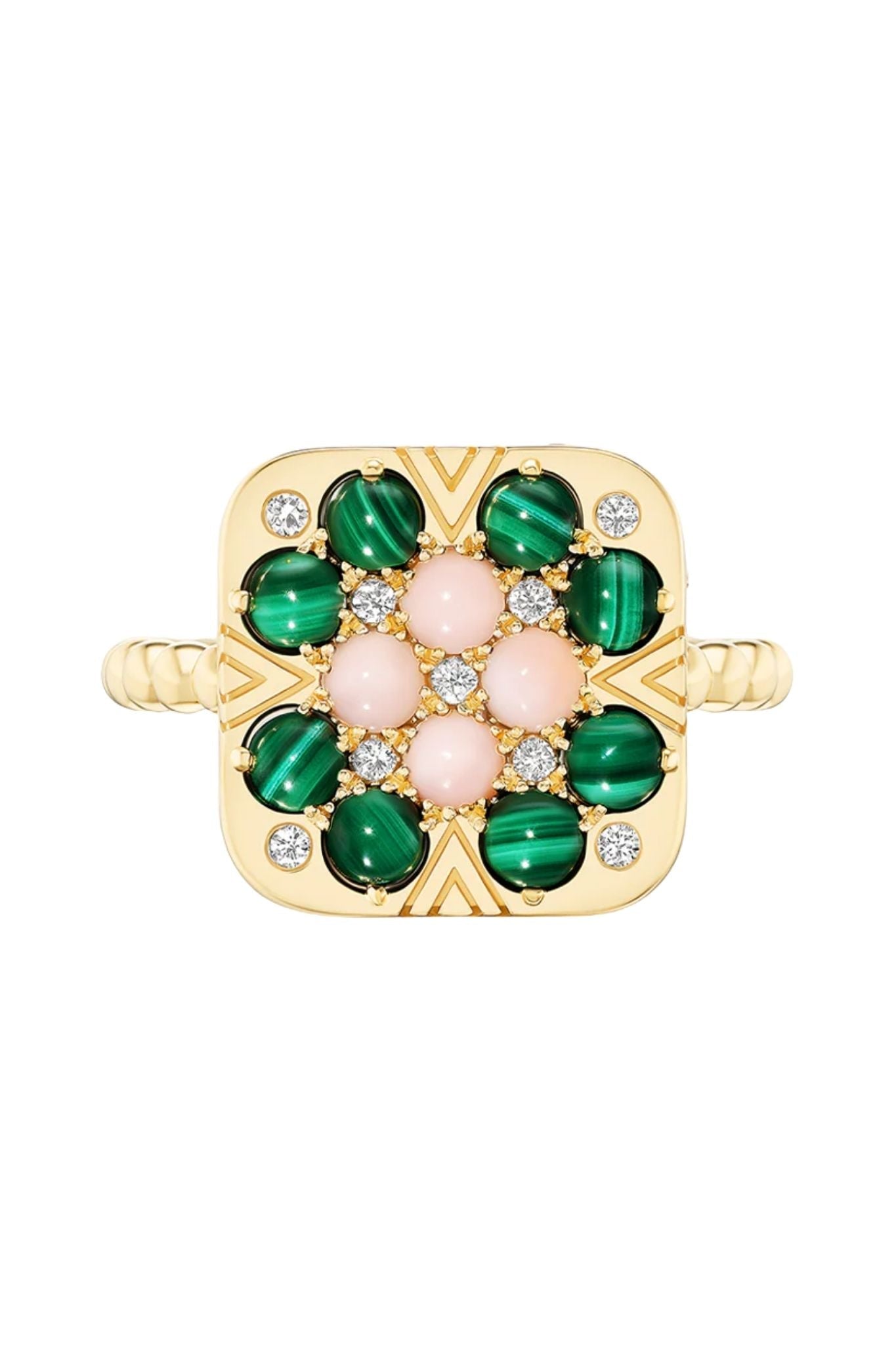 Harwell Godfrey Granny Squares Rosemary Mini Ring - Vermillion