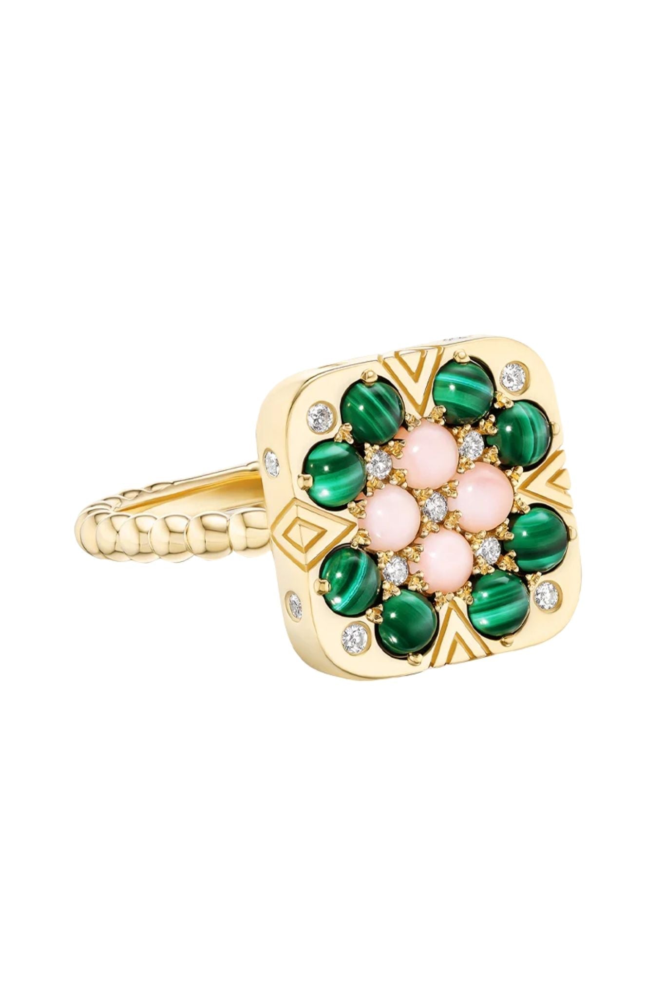 Harwell Godfrey Granny Squares Rosemary Mini Ring - Vermillion