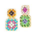 Harwell Godfrey Granny Squares Thelma Earrings - Vermillion
