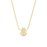 Harwell Godfrey Ladybug Pendant Necklace - Vermillion