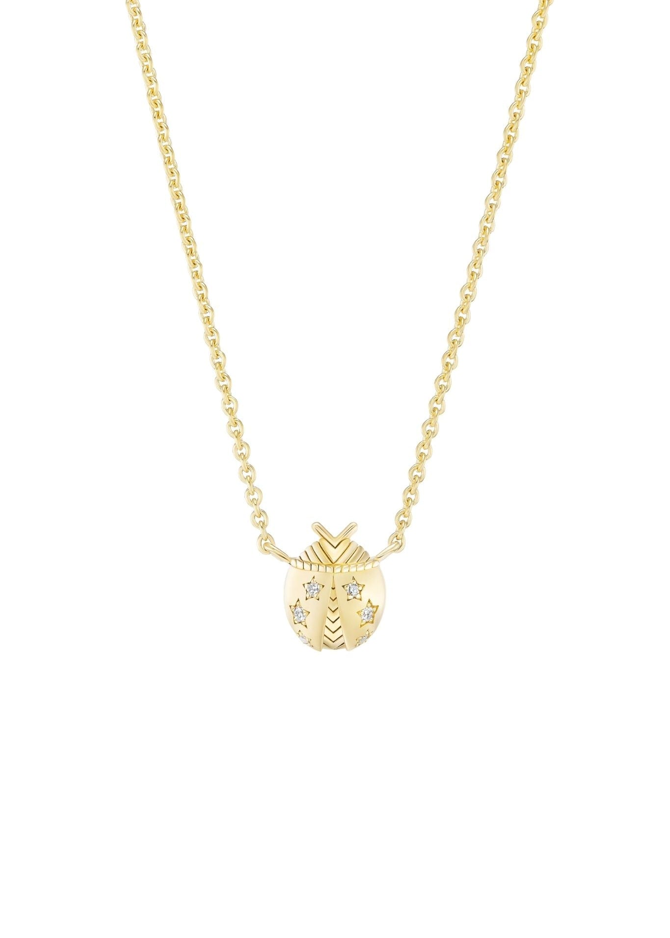 Harwell Godfrey Ladybug Pendant Necklace - Vermillion