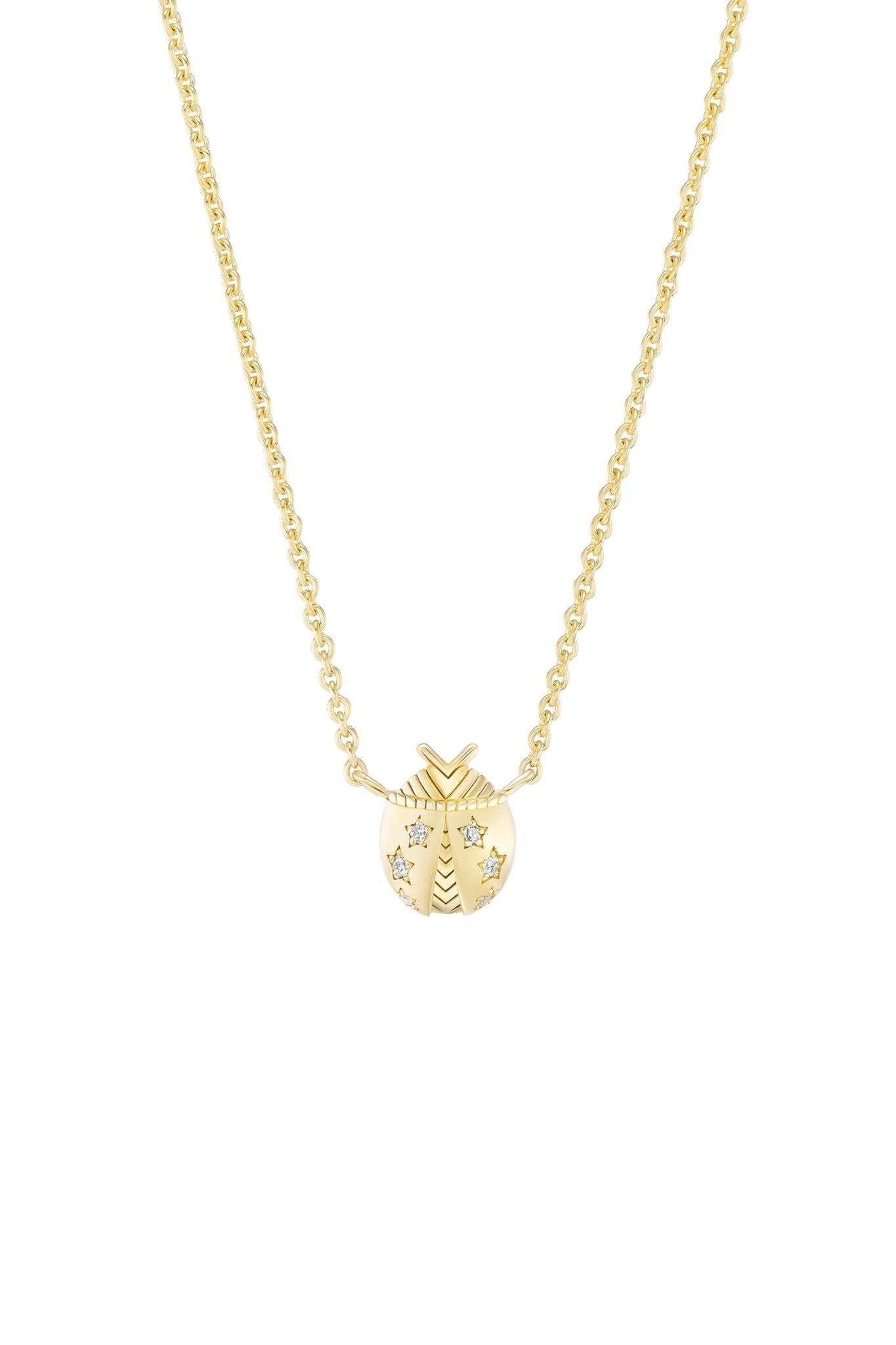 Harwell Godfrey Ladybug Pendant Necklace - Vermillion