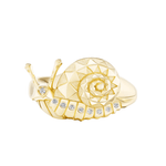 Harwell Godfrey Mini Snail Ring - Vermillion