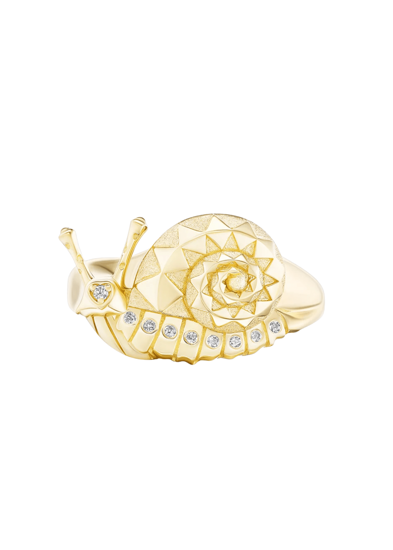 Harwell Godfrey Mini Snail Ring - Vermillion