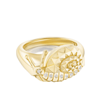 Harwell Godfrey Mini Snail Ring - Vermillion