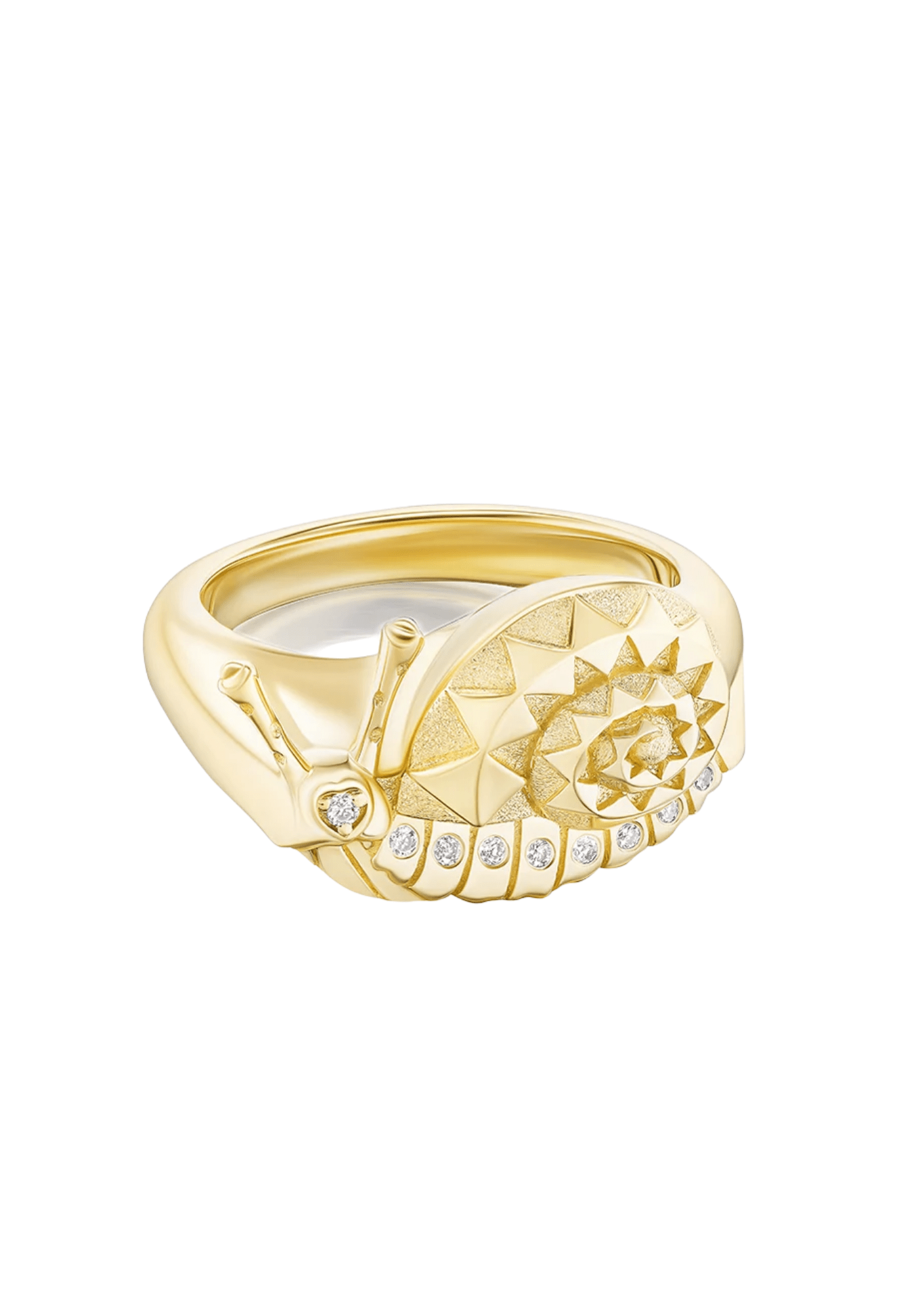 Harwell Godfrey Mini Snail Ring - Vermillion
