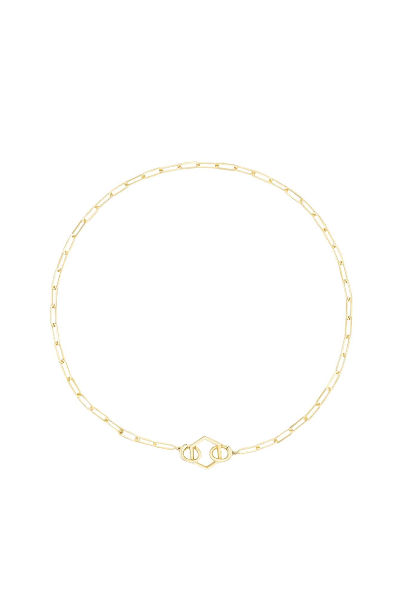 Harwell Godfrey Open Bail Foundation Paperclip Chain - Vermillion