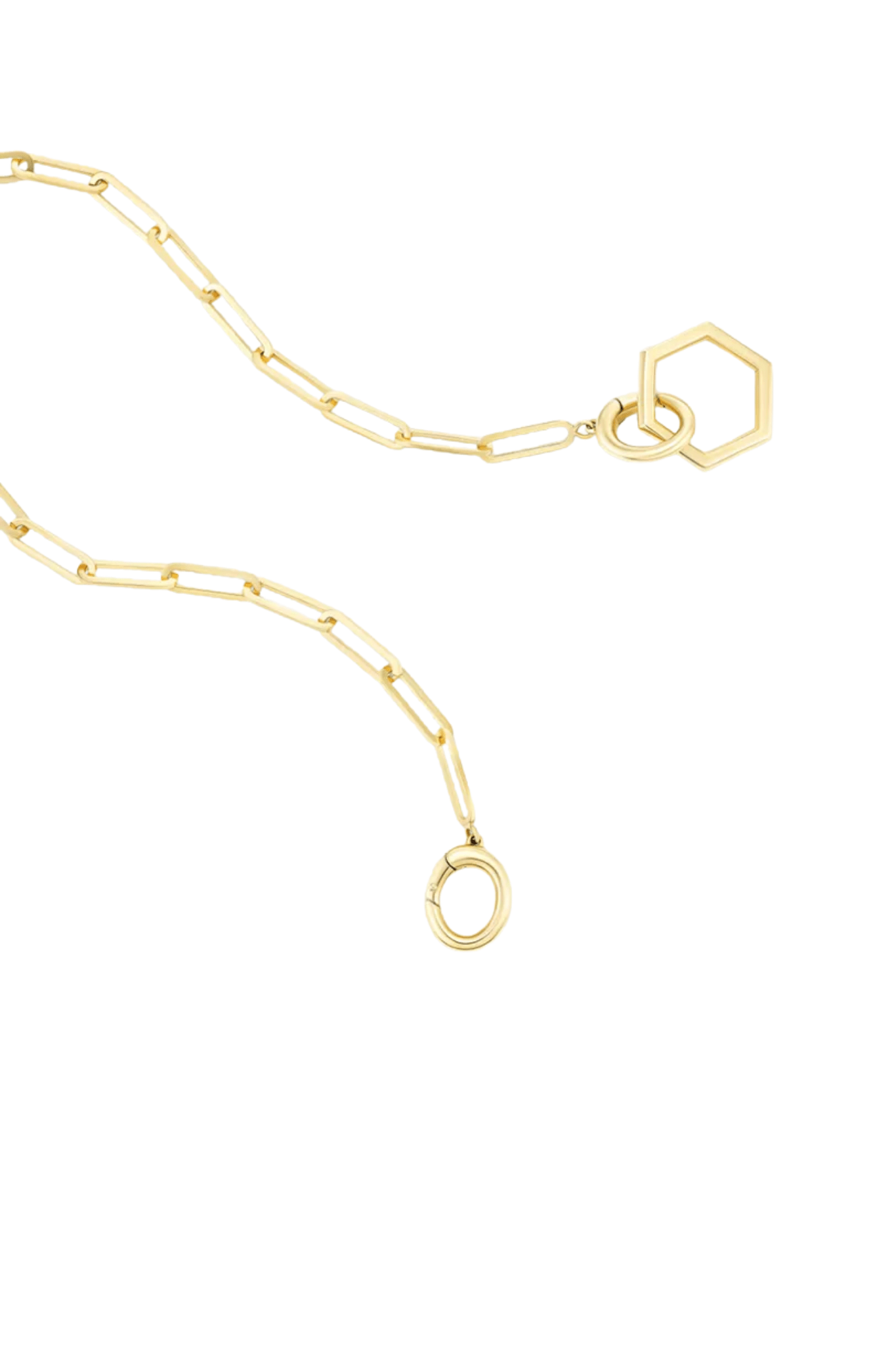 Harwell Godfrey Open Bail Foundation Paperclip Chain - Vermillion