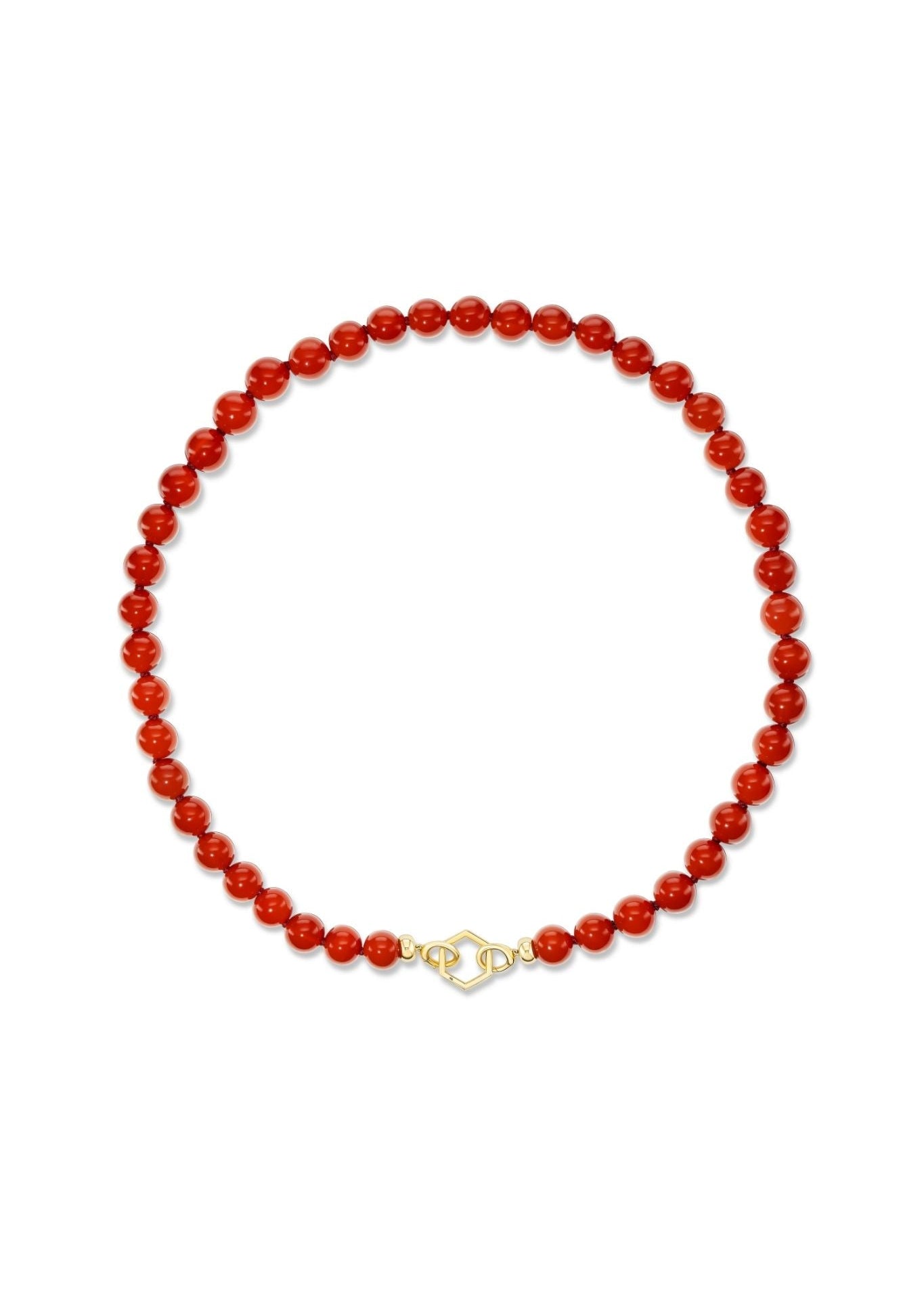 Harwell Godfrey Open Bail XL Carnelian Foundation Necklace - Vermillion