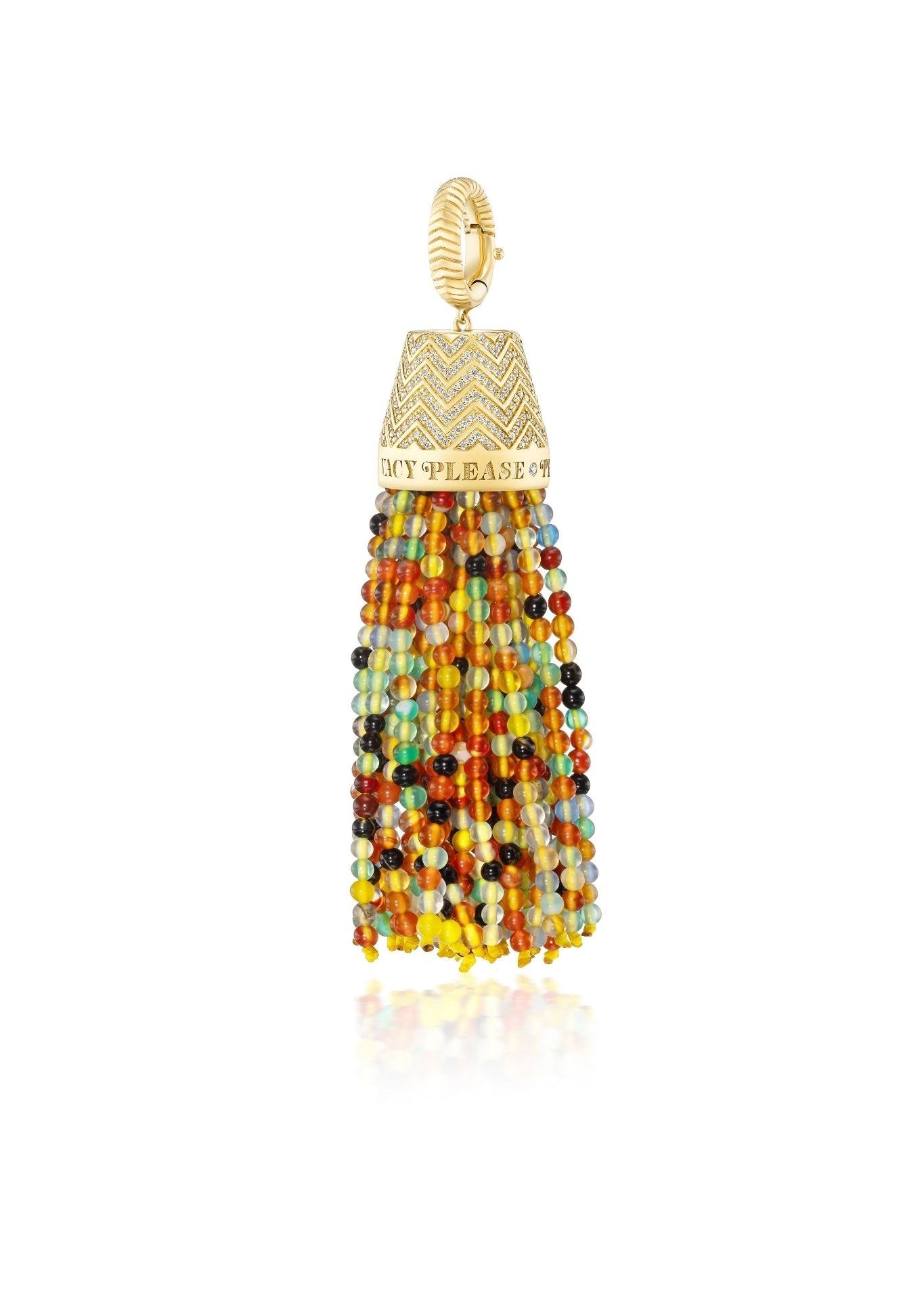 Harwell Godfrey Privacy Please Keychain Tassel - Vermillion