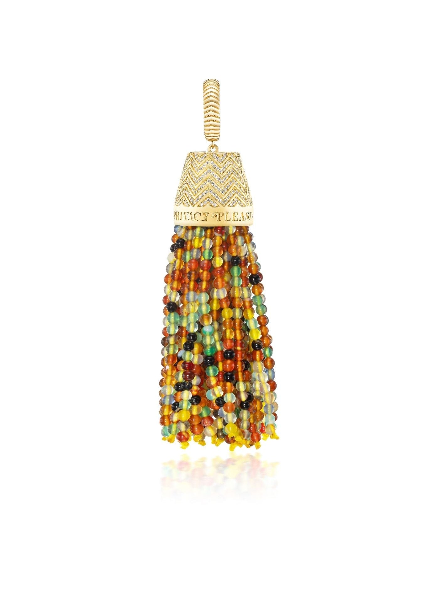 Harwell Godfrey Privacy Please Keychain Tassel - Vermillion