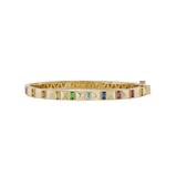 Harwell Godfrey Pyramid Baguette Stud Bangle - Vermillion