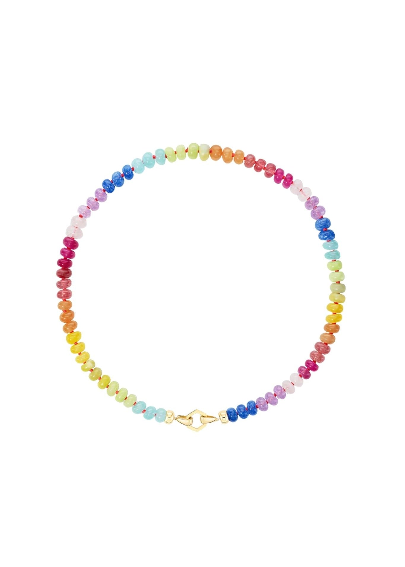 Harwell Godfrey Rainbow Quartz Foundation Tennis Clasp - Vermillion