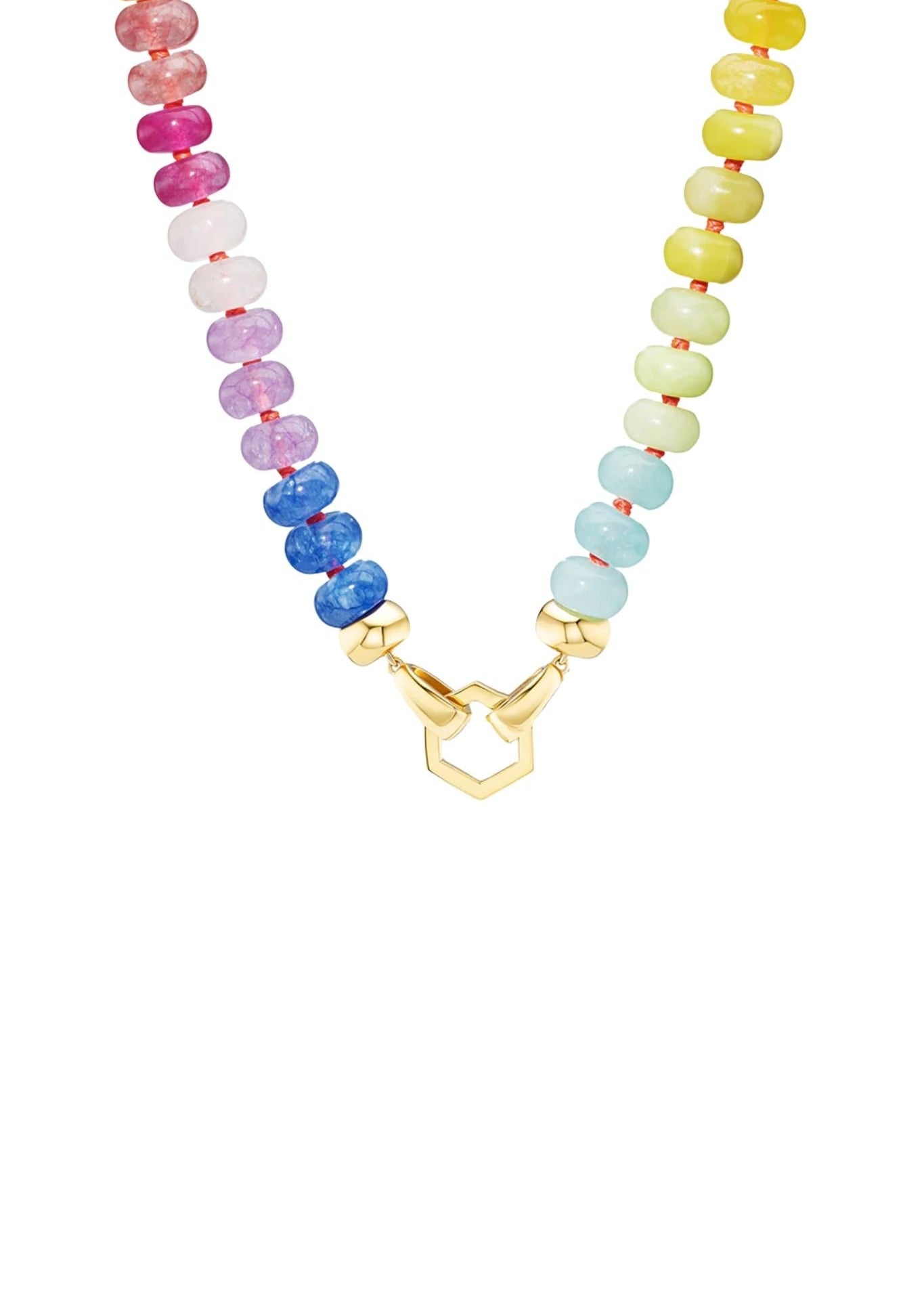 Harwell Godfrey Rainbow Quartz Foundation Tennis Clasp - Vermillion