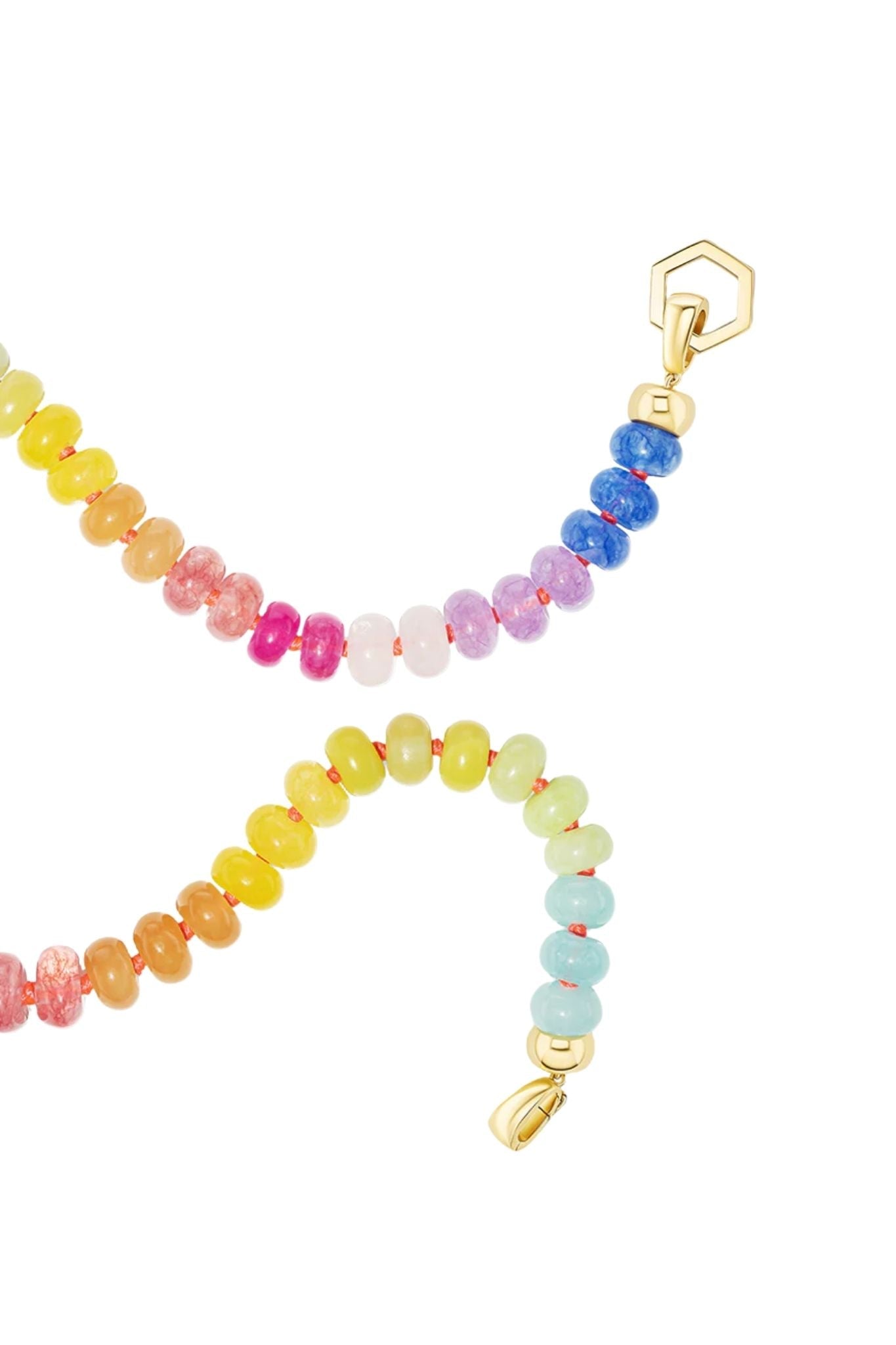 Harwell Godfrey Rainbow Quartz Foundation Tennis Clasp - Vermillion