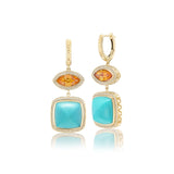 Harwell Godfrey Totem Huggie Earrings - Vermillion