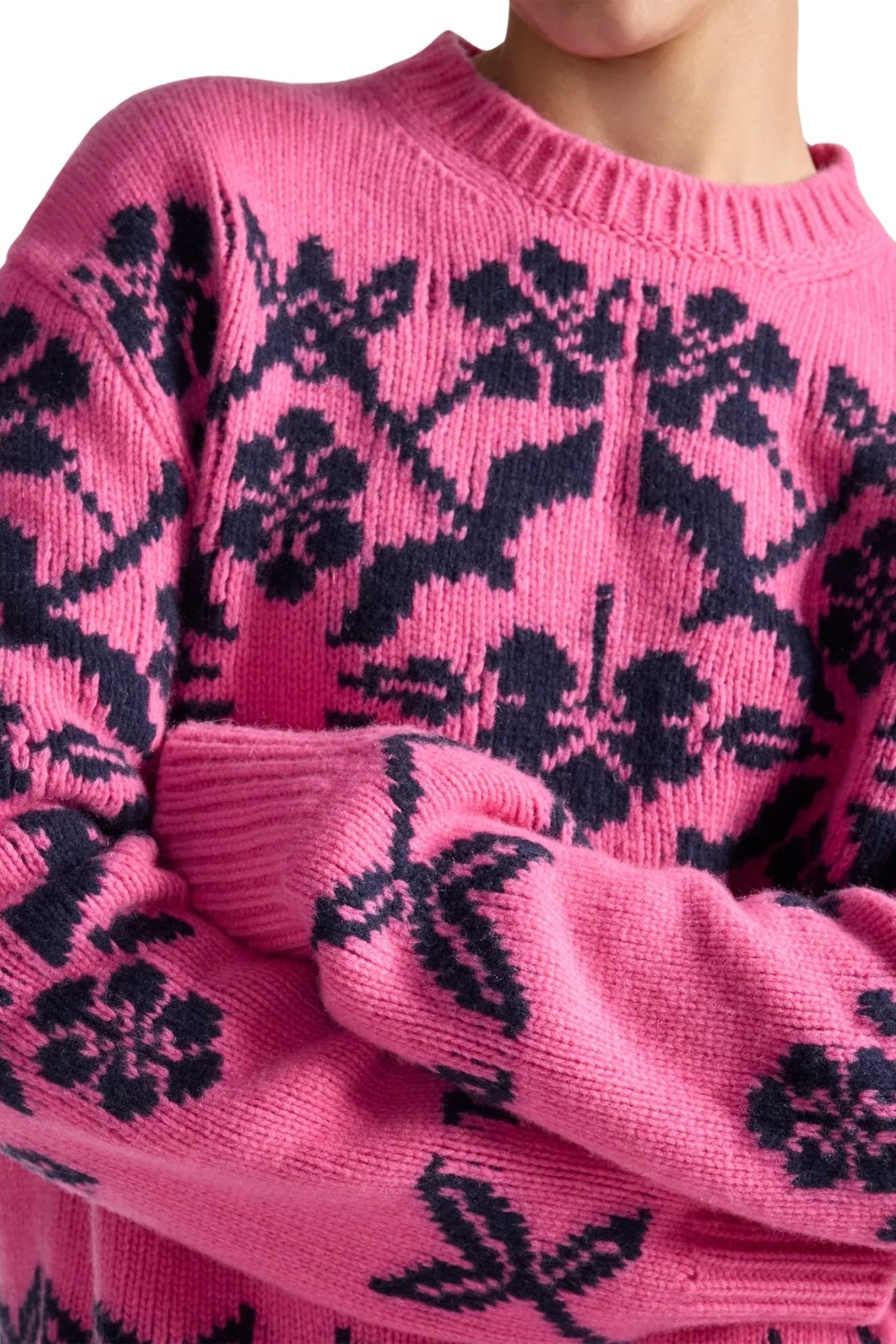 High Sport Georgia Fairisle Sweater - Vermillion