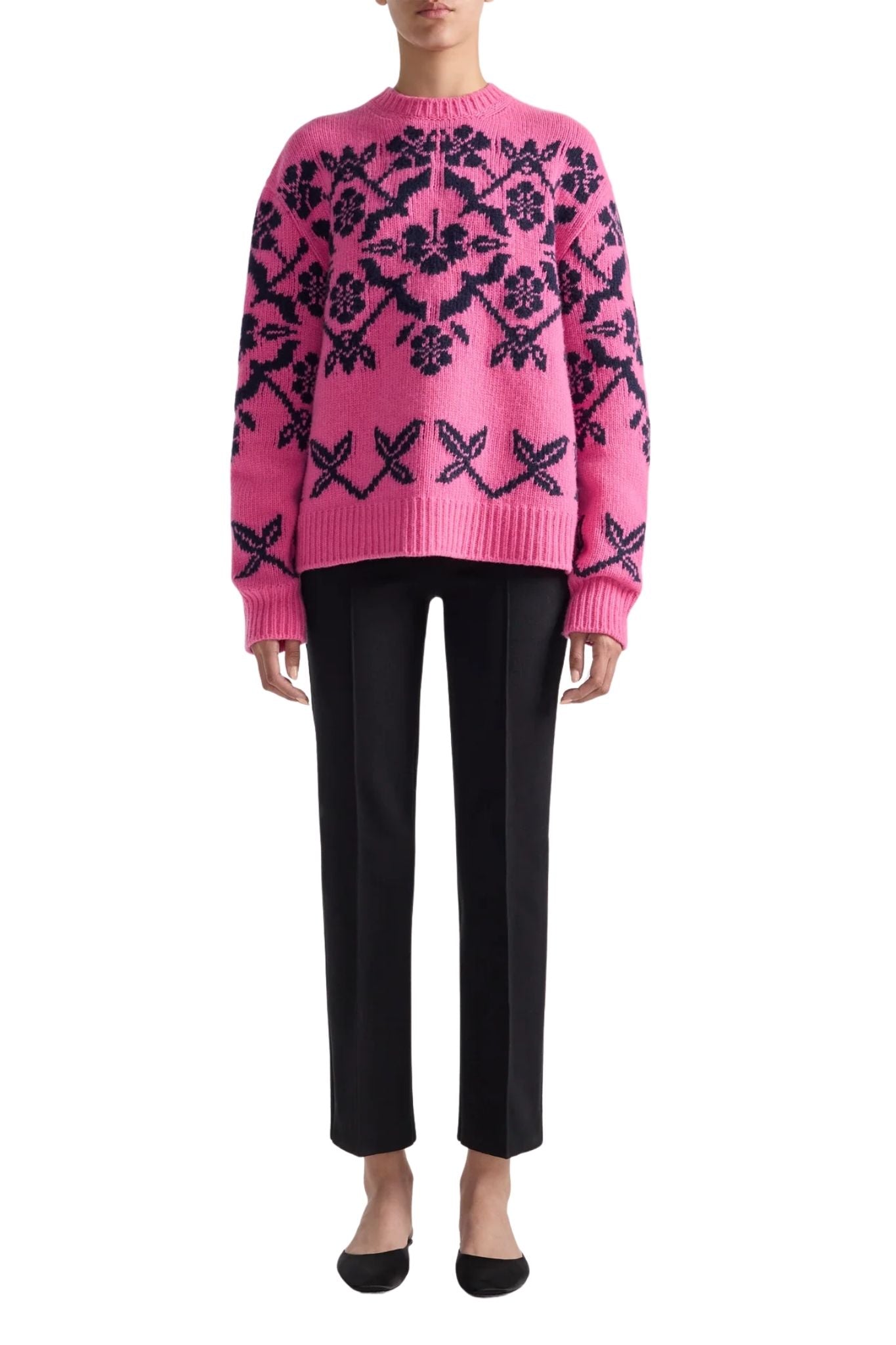 High Sport Georgia Fairisle Sweater - Vermillion